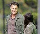 Leonardo DiCaprio et Ellen Page sur le tournage d'Inception à Los Angeles le 19 octobre 2009