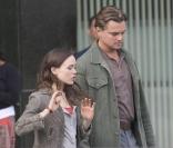 Leonardo DiCaprio et Ellen Page sur le tournage d'Inception à Los Angeles le 19 octobre 2009