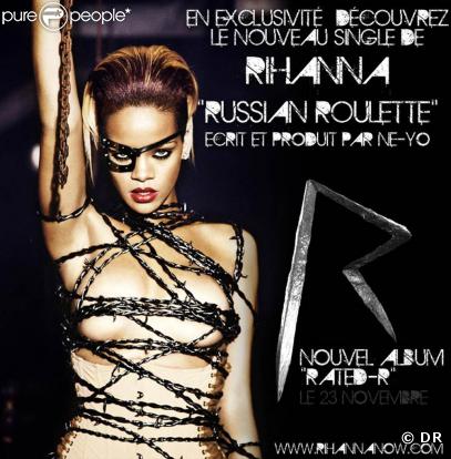 Rihanna dévoile le premier single de Rated-R : Russian Roulette