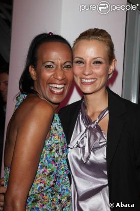 Vincent Mc Doom et Elodie Gossuin lors de la soirée pour le lancement de la chaîne Tresor TV à Paris le 22 octobre 2009