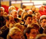 Didier Cauchy et Dominique Guillo au meeting de Lili Gion, la candidate à la mairie de Neuilly sur Seine
