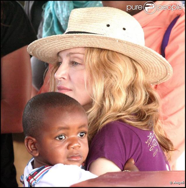 Madonna et son fils David au Malawi