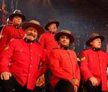 Les Monty Python au grand complet sur la scène du royal albert hallde Londres pour une représentation exceptionnelle de Not The Messiah, le 23 octobre 2010.