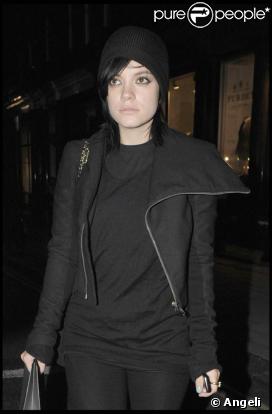 Lily Allen à Londres, le 26 octobre 2009