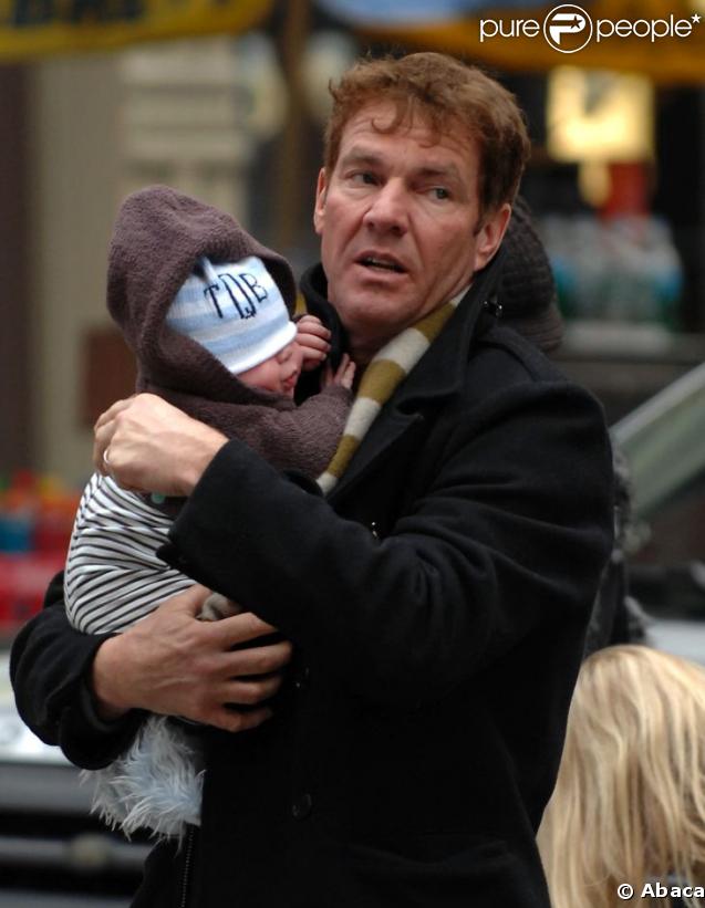 Dennis Quaidet et son fils, Thomas Boone 