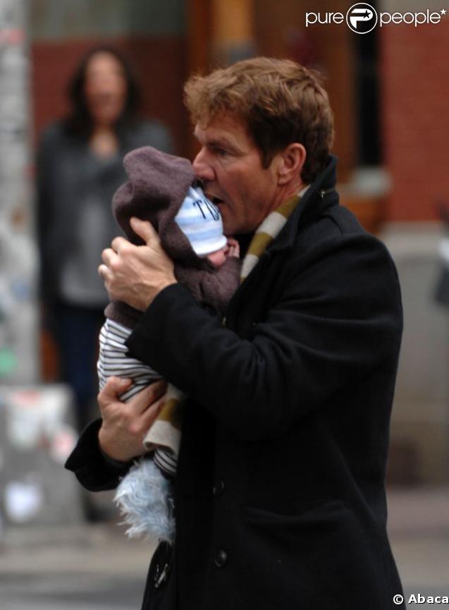 Dennis Quaidet et son fils, Thomas Boone 