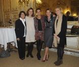 Marielle Fournier, Catherine Schoffer, Valérie Bourderioux, Cendrine Dominguez et Marine Vigne au ministère de l\'écologie (27 octobre 2009)