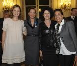 Catherine Schofer, Cendrine Dominguez et Anne Barrere au ministère de l\'écologie (27 octobre 2009)