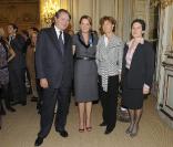 Philippe Augier, Cendrine Dominguez, Isabelle Juppé et  au ministère de l\'écologie (27 octobre 2009)