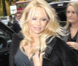 Pamela Anderson à Londres, le 28 octobre 2009