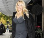 Pamela Anderson à Londres, le 28 octobre 2009