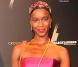 Fatou N'Diaye, à l'occasion de l'ouverture du bar lounge Black Legend, à Monte Carlo, le 29 octobre 2009.