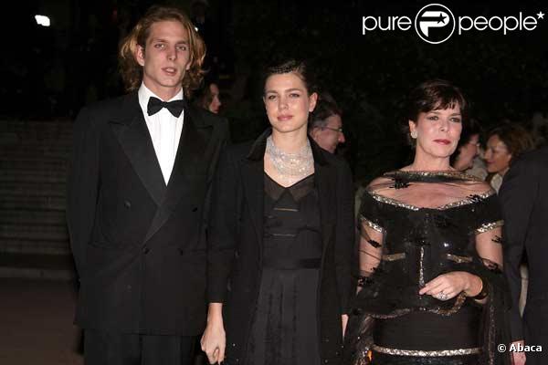 Andrea, Charlotte et Caroline de Monaco en 2006