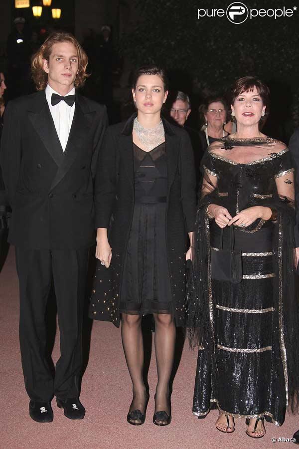 Andrea, Charlotte et Caroline de Monaco en 2006