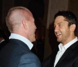 Gerard Butler et Guy Ritchie lors de l'inauguration du complexe hôtelier de Mazagan Beach au Maroc le 31 octobre 2009