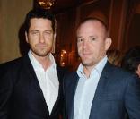Gerard Butler et Guy Ritchie lors de l'inauguration du complexe hôtelier de Mazagan Beach au Maroc le 31 octobre 2009