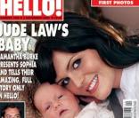 Samantha Burke et Sofia en couverture du magazine Hello