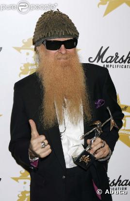 Billy Gibbons à la cérémonie des Classic Rock Awards, le 2 novembre à Londres !