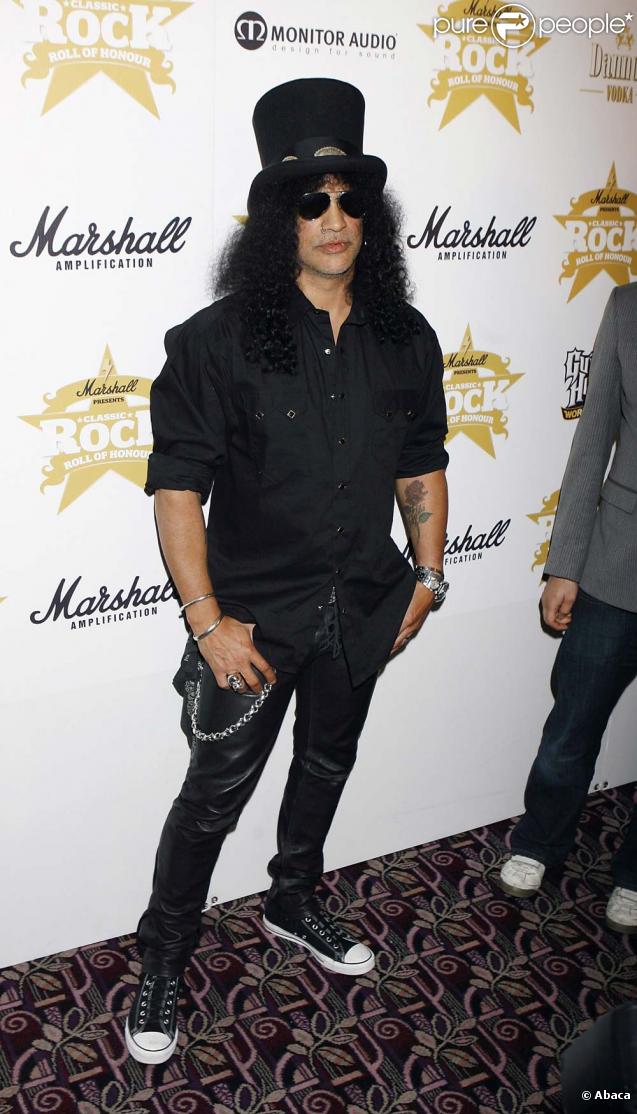 Slash (Aerosmith) à la cérémonie des Classic Rock Awards, le 2 novembre à Londres !
