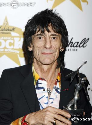 Ronnie Wood à la cérémonie des Classic Rock Awards, le 2 novembre à Londres !