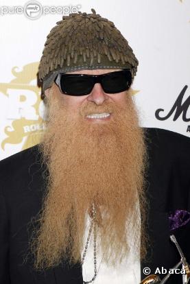 Billy Gibbons (ZZ Top) à la cérémonie des Classic Rock Awards, le 2 novembre à Londres !