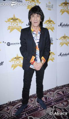 Ronnie Wood à la cérémonie des Classic Rock Awards, le 2 novembre à Londres !