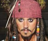 Johnny Depp en capitaine Sparrow 