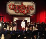 Andrea Bocelli, à l'occasion de l'avant-première mondiale du  Drôle Noël de Scrooge , qui s'est tenue en plein coeur de Londres, le 3 novembre 2009.