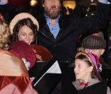 Jim Carrey, à l'occasion de l'avant-première mondiale du  Drôle Noël de Scrooge , qui s'est tenue en plein coeur de Londres, le 3 novembre 2009.