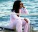 Selita Ebanks, à l'occasion d'un shooting sur une plage de Miami, en octobre 2009.