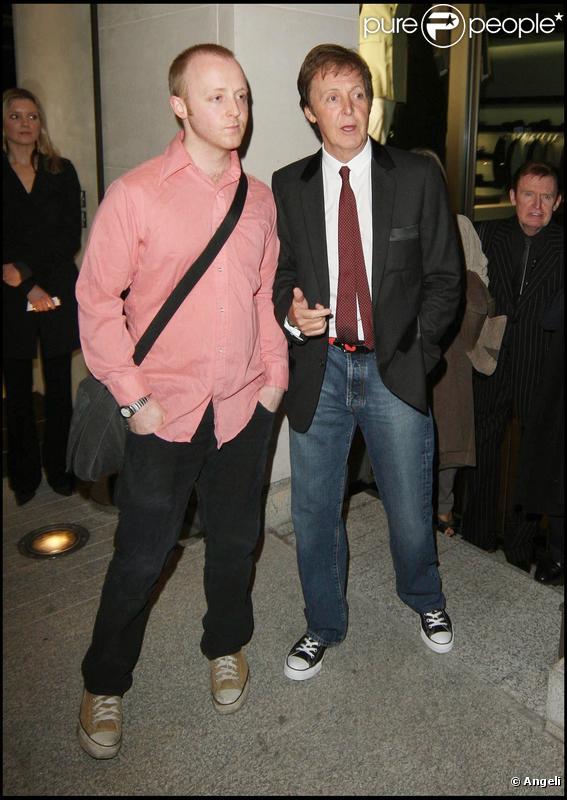 James McCartney et son père Sir Paul MCartney