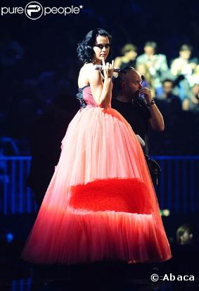 Katy Perry sur la scène des MTV EMA 2009 à Berlin, le 4 novembre 2009