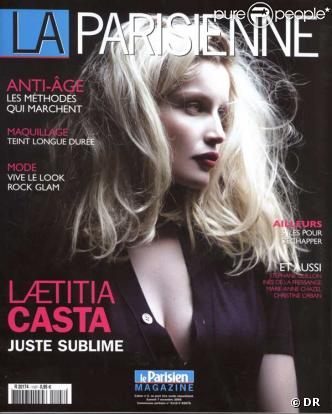 Laetitia Casta en couverture de La Parisienne