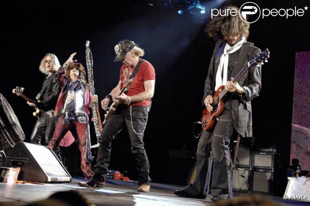 Aerosmith en concert à Paris en juin 2007 