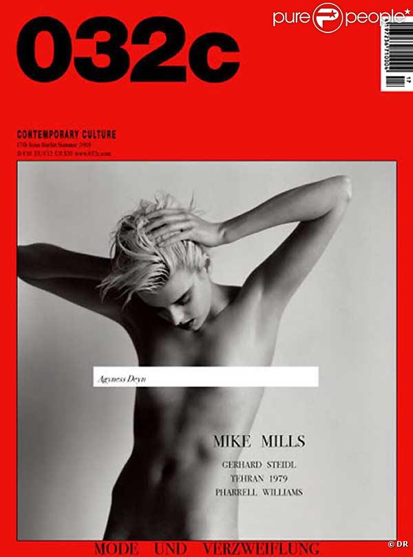 Agyness Deyn, en couverture de 032c
