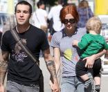 Ashlee Simpson, son mari Pete Wentz et leur fils Bronx Mowgli 