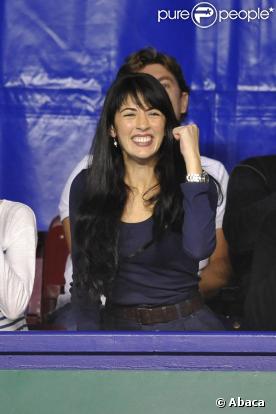 Nolwenn Leroy supportant Arnaud Clément lors du tournoi de Paris-Bercy le 10 novembre 2009