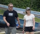 Helen Hunt en vacances au Mexique le 25 octobre 2009 avec son compagnon Matthew Carnahan