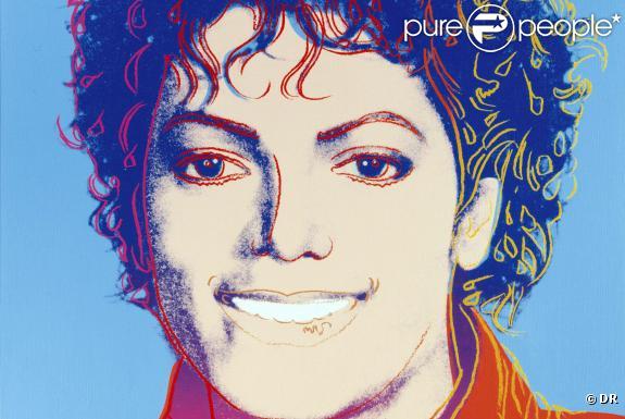 Portrait de Michael Jackson réalisé par Andy Warhol 