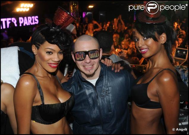 Pitbull au VIP Room le 12 novembre 2009, à Paris