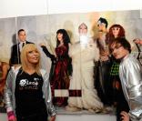 De nombreuses célébrités ont participé à la fresque photo-plastique 25INSTanTs et s'étaient déplacées pour le vernissage, le 12 novembre 2009