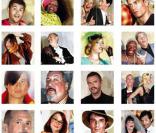 De nombreuses célébrités ont participé à la fresque photo-plastique 25INSTanTs et s'étaient déplacées pour le vernissage, le 12 novembre 2009
