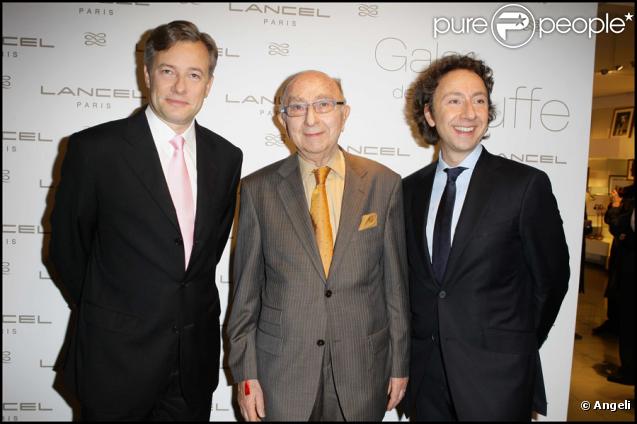 Marc Lelandais avec les Bern, père et fils au Gala de la Truffe, chez Lancel, le 16/11/09