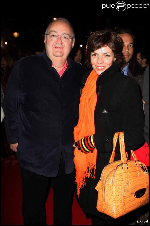 Elisabeth Bourgine et Jean-Luc Miche au Gala de la Truffe, chez Lancel, le 16/11/09