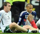 Le but des Bleus face à l'Irlande, au Stade de France, à Paris, le 18 novembre 2009.