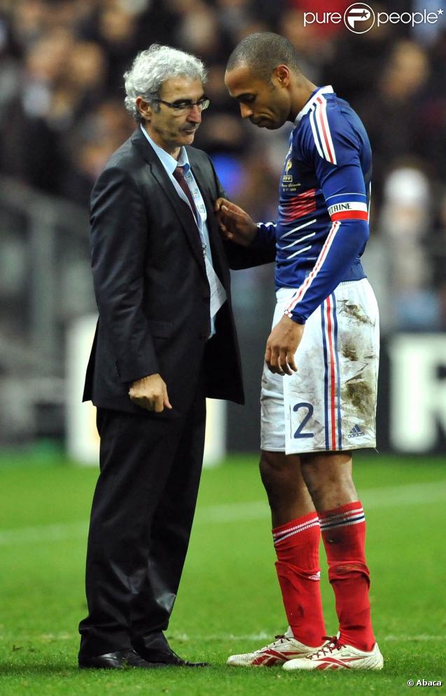 France - Irlande, un but partout, au Stade de France, le 18 novembre 2009, la France est qualifiée pour la Coupe du Monde 2010 en Afrique du Sud.