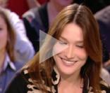 Carla Bruni qui était au Grand Journal sur Canal+ le 23 novembre 2009