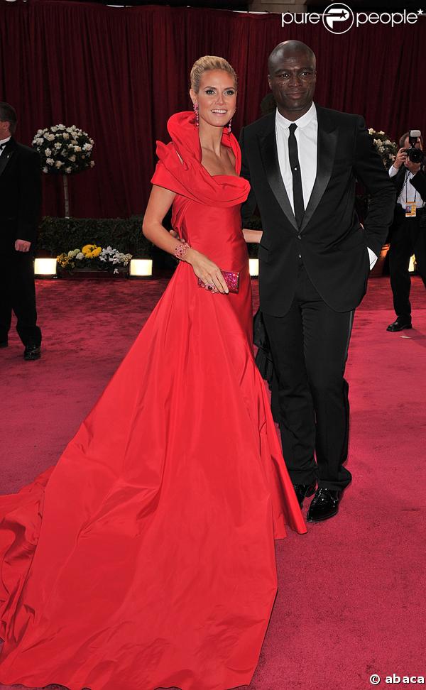 Heidi Klum et son mari, le chanteur Seal, aux Oscars