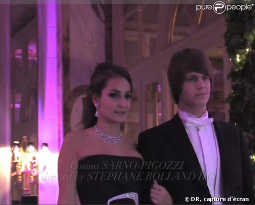 Alessandro Belmondo et Cosima Sarno-Pigozi au bal des débutantes (28 novembre 2009)