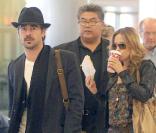 Colin Farrell et sa petite amie, Alicja Bachleda-Curus, rentrent de week-end. Los Angeles le 29 novembre 2009.